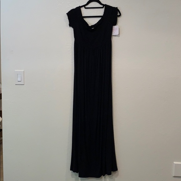 NEW off the shoulder maternity maxi dress - Picture 1 of 2